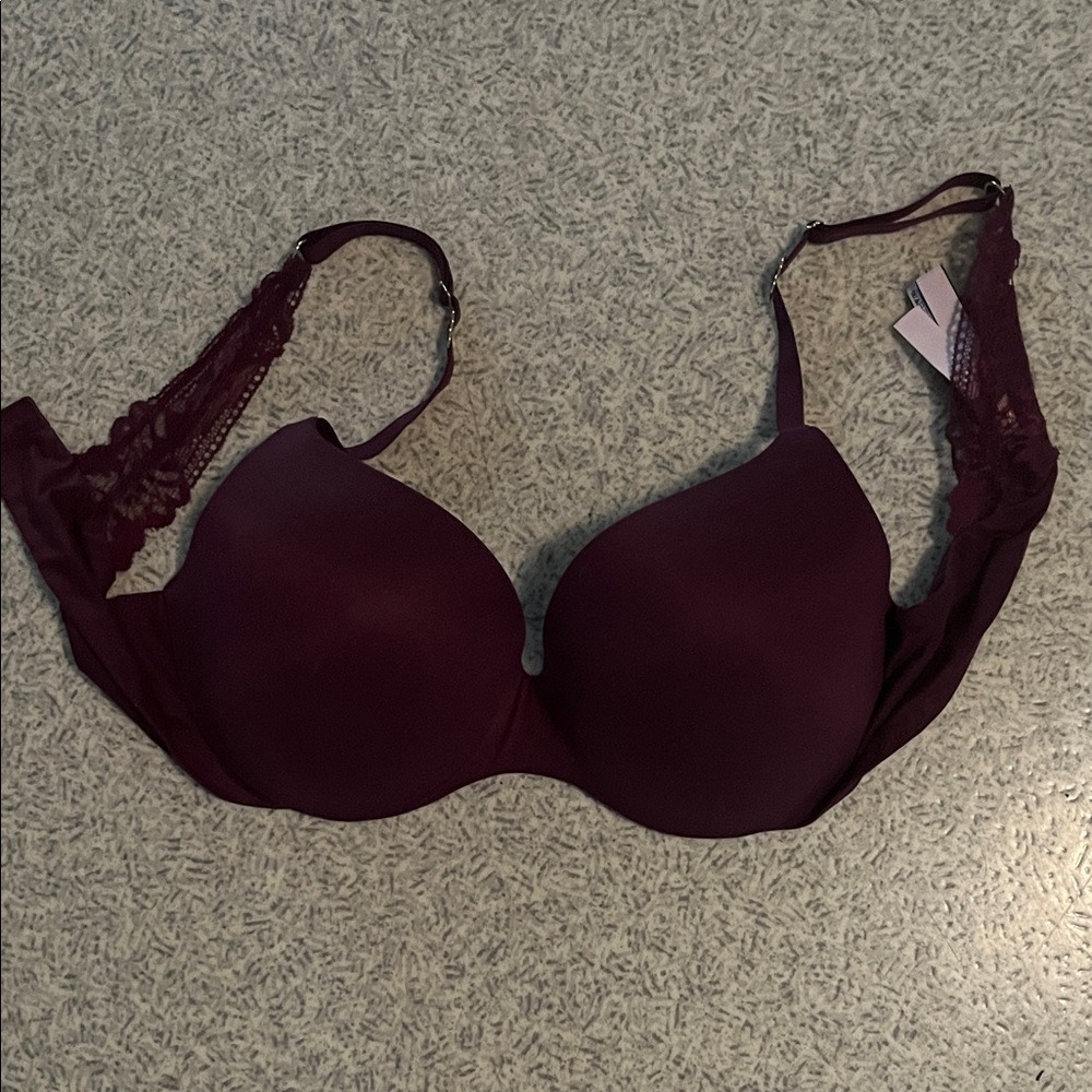 Victoria's Secret Maroon Lace Bra
